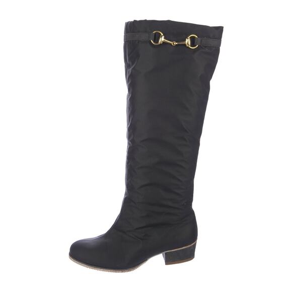 ❤️Gucci Web Accent Nylon Riding Boots❤️ - Picture 1 of 5
